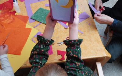 Basteln der Martinslaternen