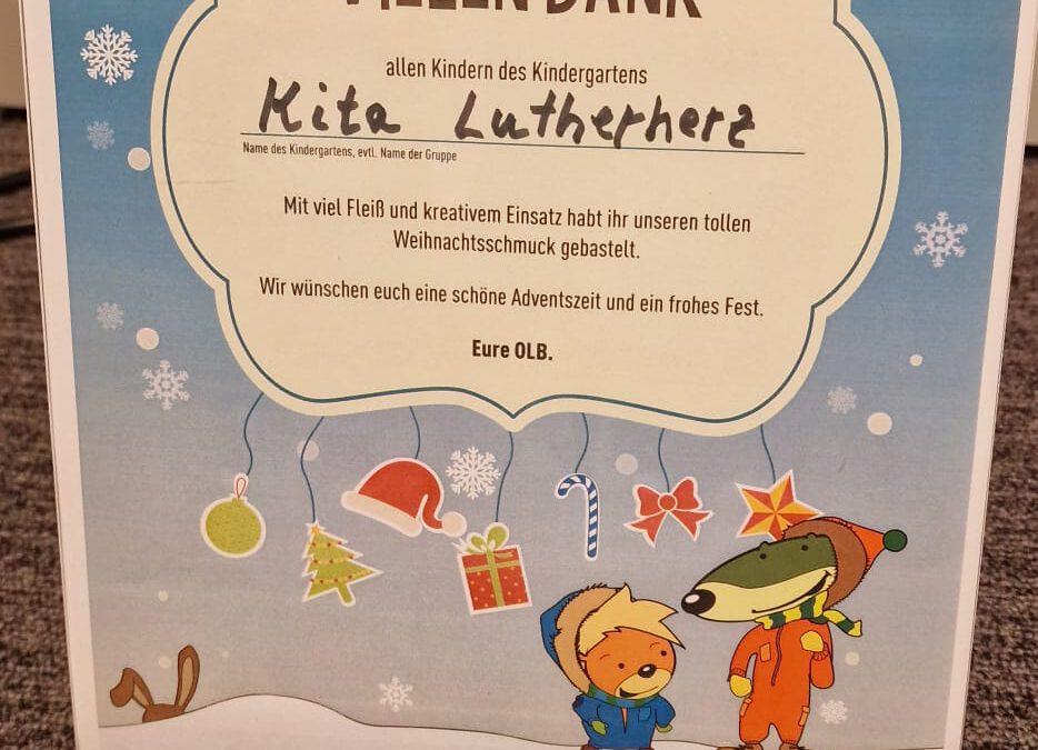 Tannenbaum schmücken bei der OLB