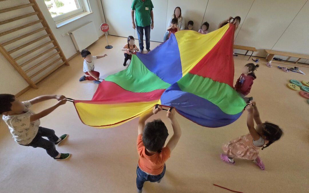 Die Verkehrswacht zu Besuch in der Kita Lutherherz!