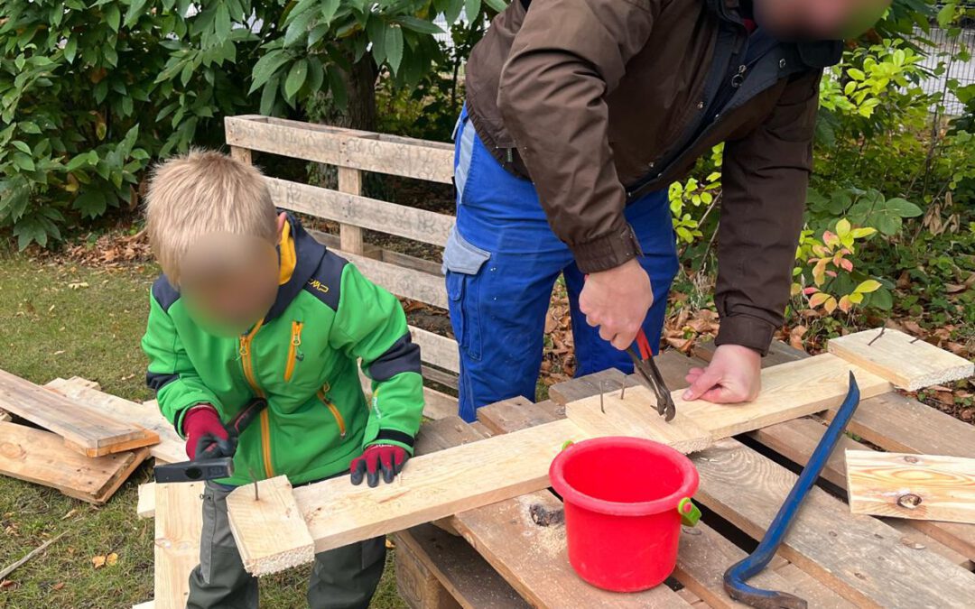 Neue Hochbeete für die Kita